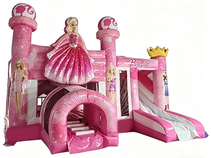 E102312 6 In 1 Barbie Combo Jumping Castle - Image 1