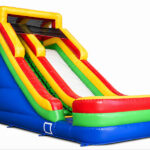 Rainbow Inflatable Dry Slide