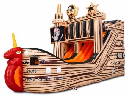 Inflatable Pirate Ship Dry Slide