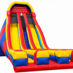 Inflatable Dual Lanes Dry Slide