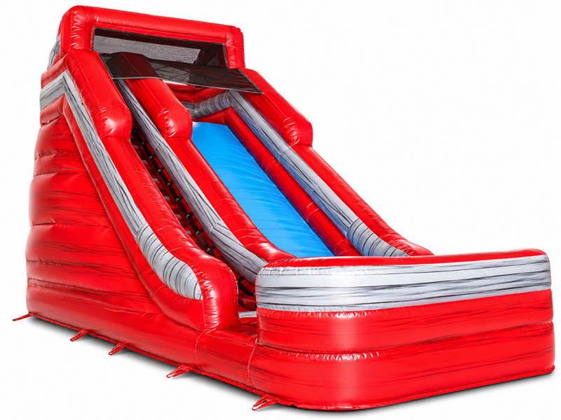 E103309 Commercial Inflatable Marble Red Dry Slide - Image 1