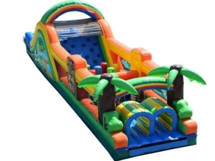 Tiki Island Dry Inflatable Obstacle Course