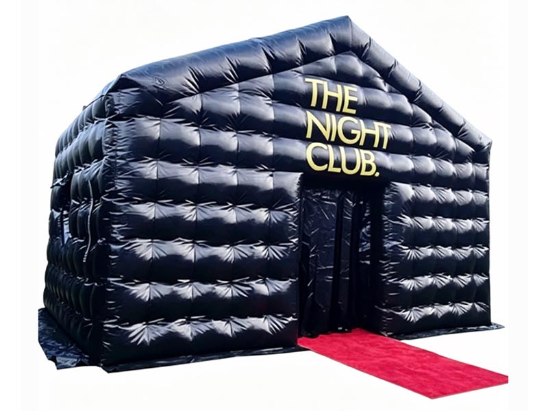 E108302 Black Inflatable Nightclub Disco Tent - Image 1