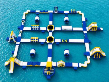 Commercial Inflatable Floating Water Park 230 People