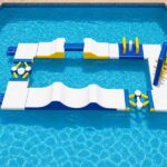 Inflatable Pool Obstacle Course Park