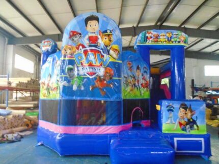Rescue Pup Theme Jumping Castle With Slide