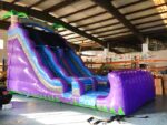Purple Marble Dual Lane Inflatable Dry Slide - Image 3